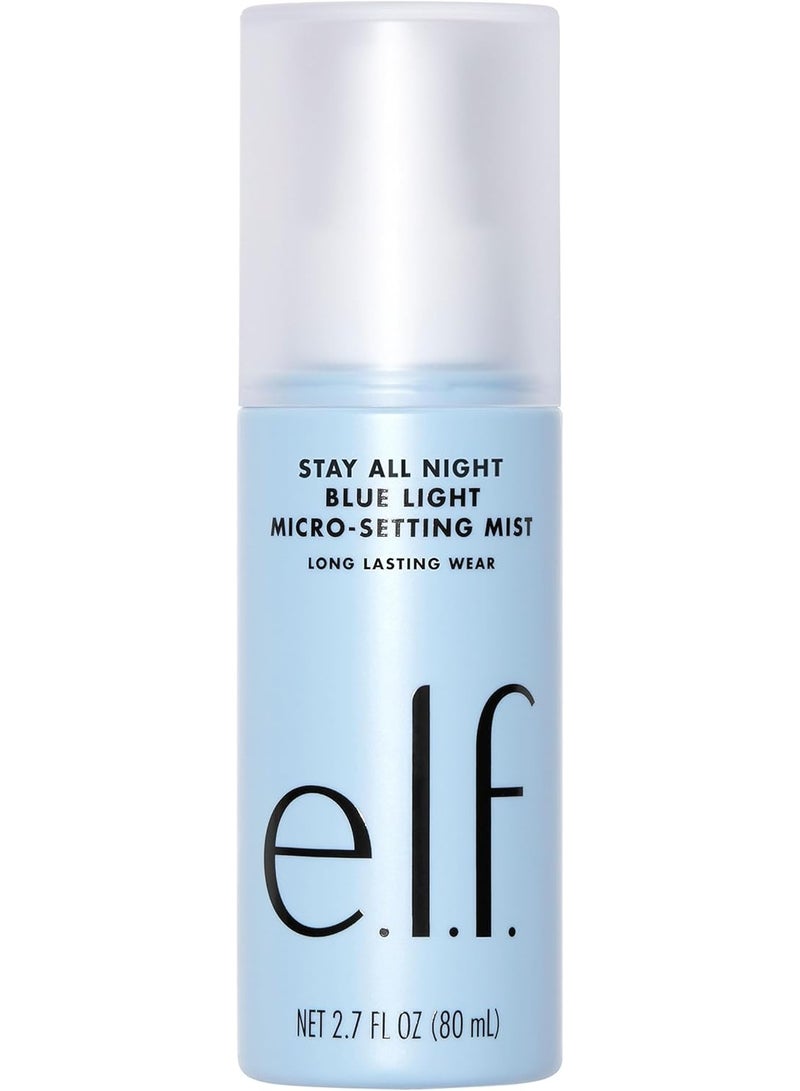 ELF All Night Blue Light Setting Mist 80ml – Long-Lasting Makeup Setting Spray with Blue Light Protection - Image 2